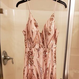 rose gold dress